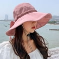 thumbnail image 1 of Hat Lady Sun Sun Visor Lady Wide Brim Hat Hat Spring And Summer Sun Chin Strap Bow Small Face Effect Sun Travel Outd Womens Hats Summer Cap Beach Men Travel Hat Wide Brimmed Hat Men My Fair Lady Hats, 1 of 3