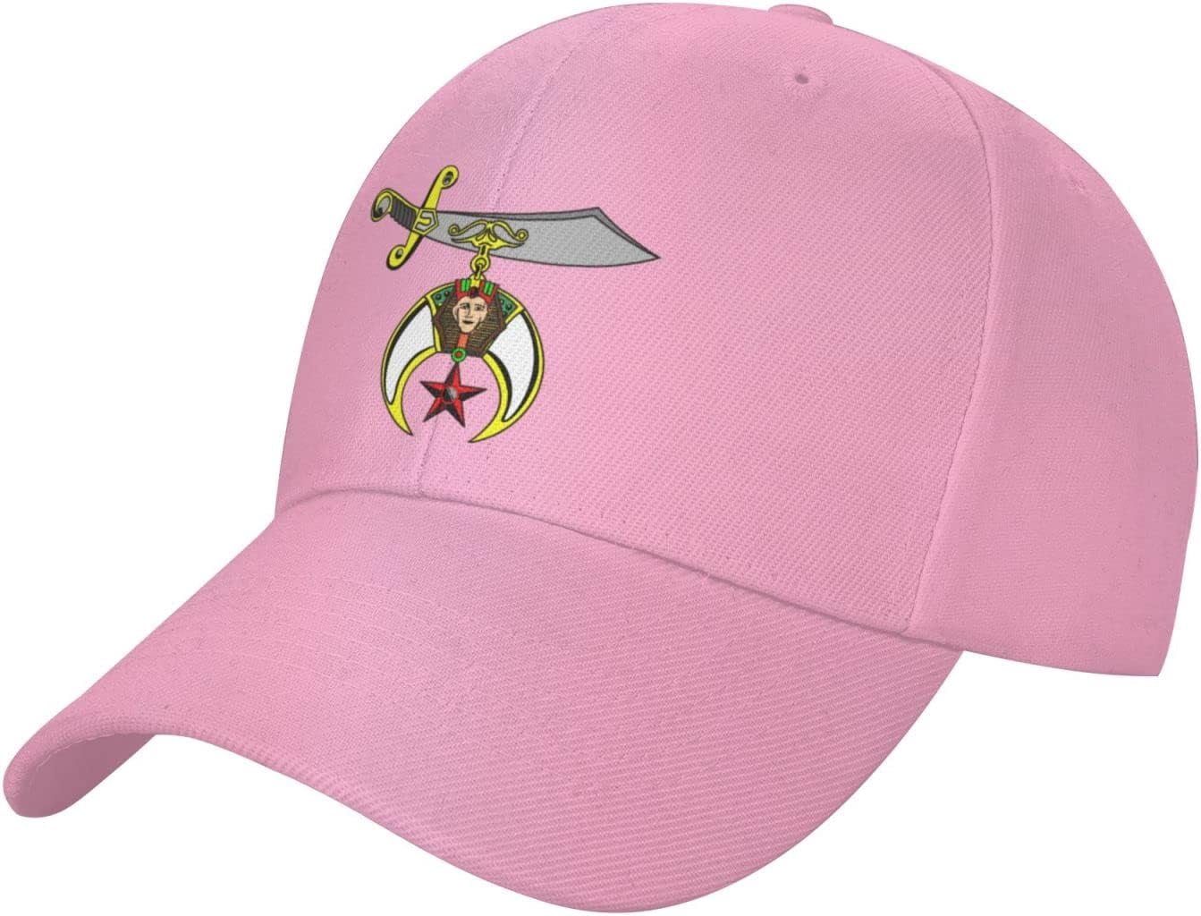 Masonic Shriner Red Baseball Cap – Classic Dad Hat For Men & Women, Adjustable Plain Red Cap