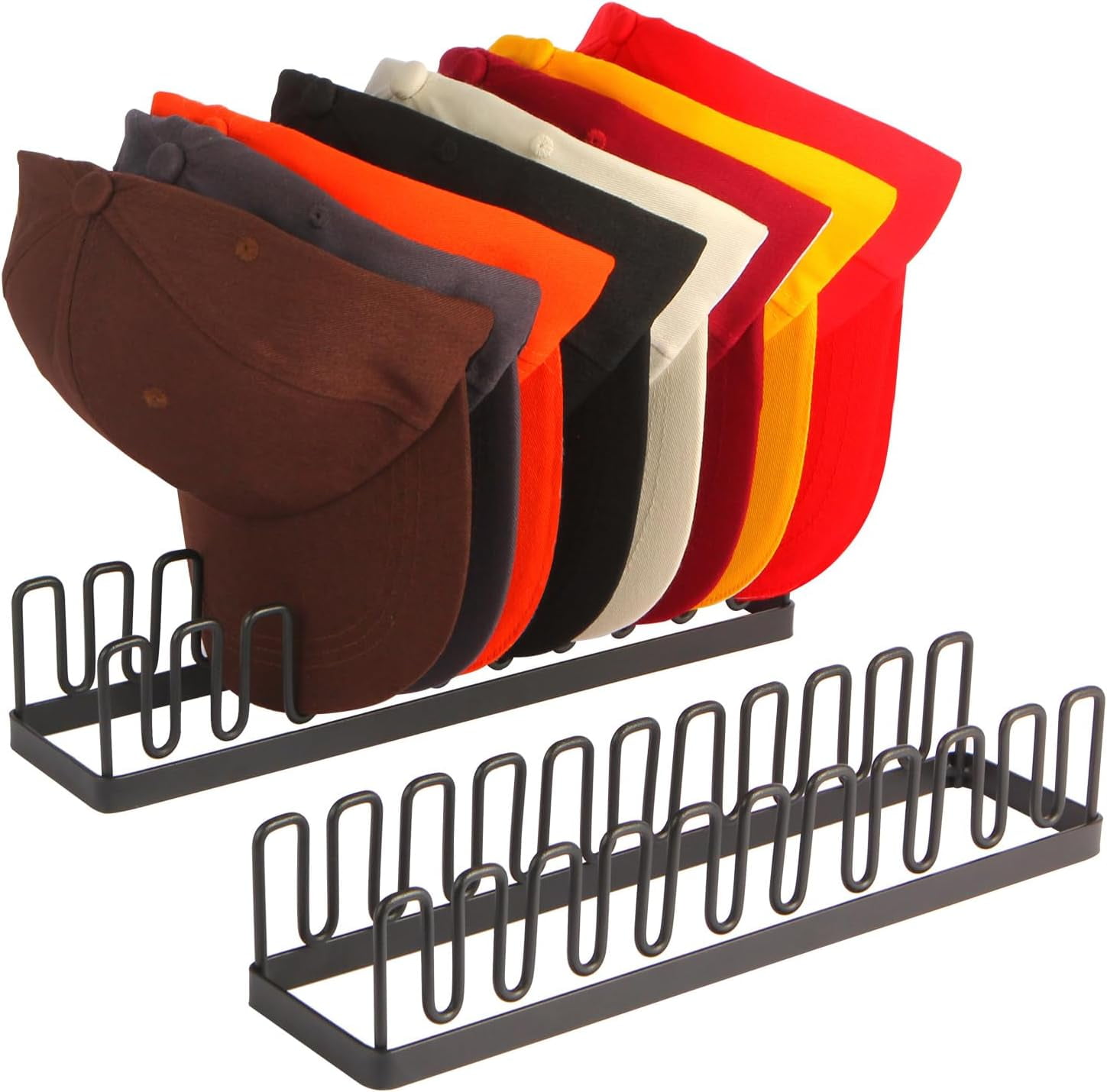 Hat Organizer for Baseball Caps Hat Rack Hat Storage Holder for 20 ...