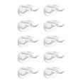 thumbnail image 1 of Hat Organizer for Baseball Caps, Hat Rack for Wall with Strong Adhesive Hold, Detachable DIY Hat Rack Hold, Seamless Hat Hanger Holder Display for Wall, Closet, Door, and Bedroom,White 10 Pcs, 1 of 9