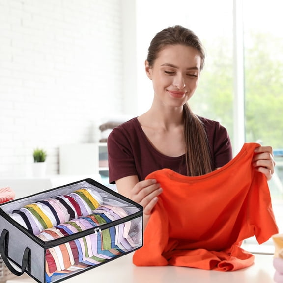 Hat Organizer for Baseball Caps, Space Saving Storage Tote Bag Zipper Visible Storage Bag Large Capacity Clothing Storage Bag Used to Organize Bedroom Wardrobe Clothes and Quilts