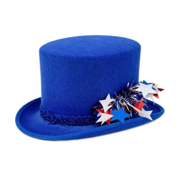 Hat Patriotic July 4th Hat, Uncle Sam Top Hat with Star and Stripe Decorations, Independence Day Party Hat for Celebration, Festive Hat for Adults, Themed Party Accessory