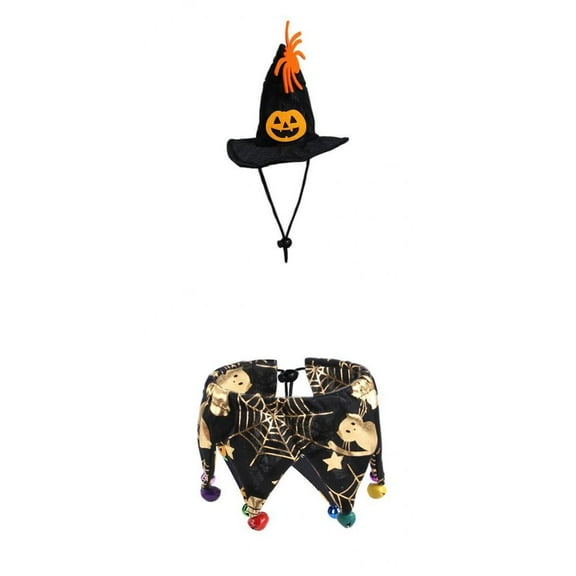 Hat,Pet Dog Cloak, Costumes Witch Hat Witch Scraf,Puppy Kitten Clothes Holiday Party, for Dog Cosplay Supplies,Pet Clothing