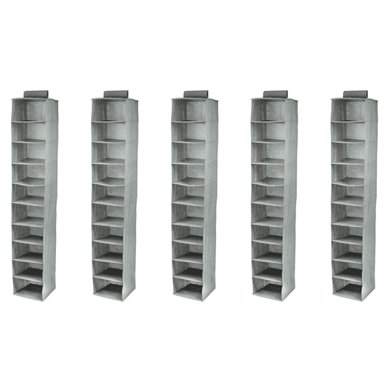 Hat Rack 10 Shelf Hanging Closet Hat Organizer for Hat Storage - Protect Your Caps & Keep Them in Great Condition,5 Pack