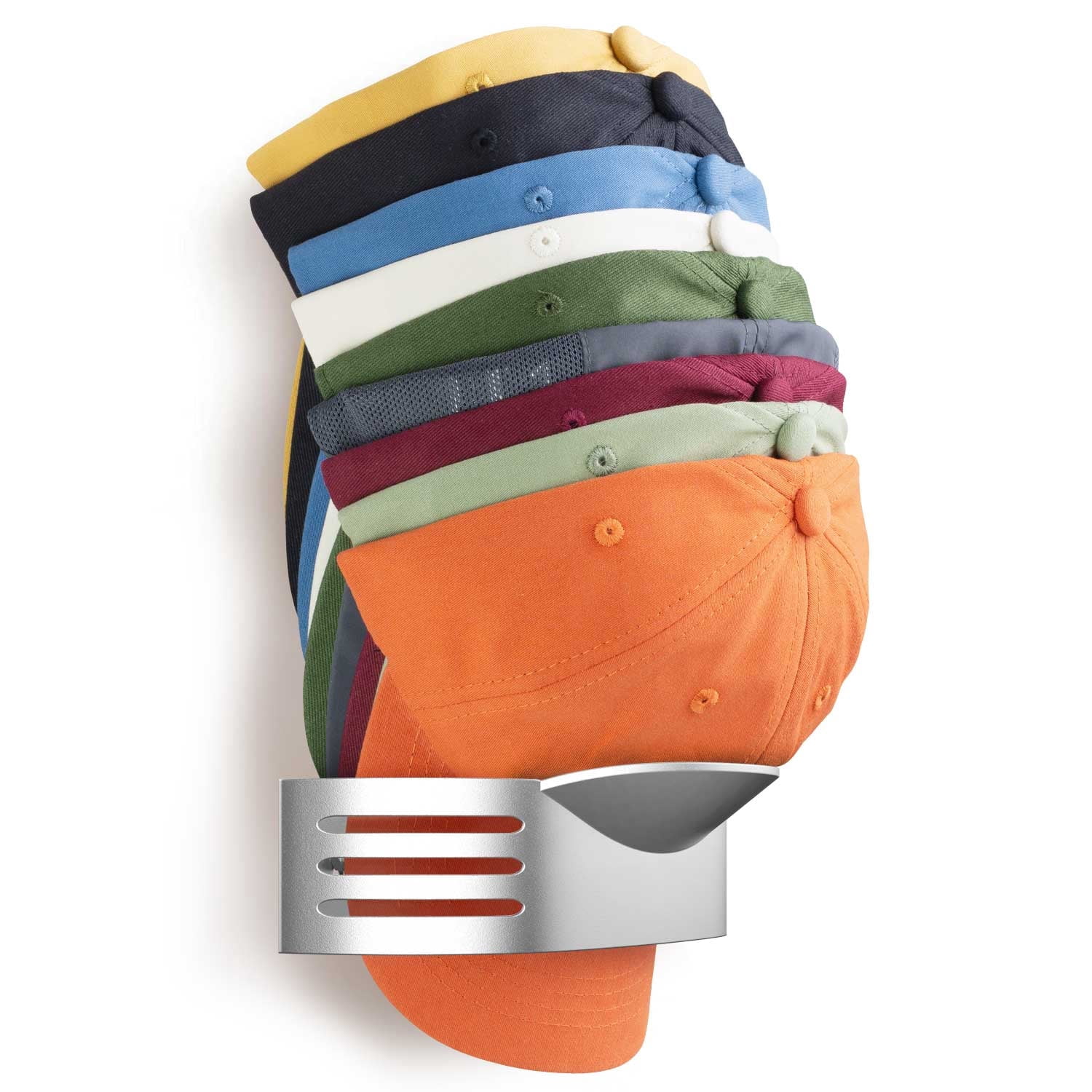 Hat Rack for Baseball Caps, Wall Mounted Hat Organizer for Baseball ...
