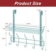 thumbnail image 1 of Hat Rack Door Rear Hook Rack Key Hanger Storage Anti-Rust Chrome Finish, 1 of 5