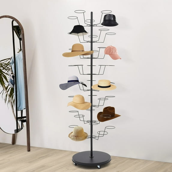 Hat Rack, Freestanding Hat Display Stand, 8-tier Hat Holders - Walmart.com