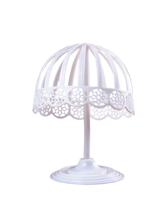 Hat Rack Stand for Hats Wigs Exhibition Multiple Sizes with Lace Edge Bucket Hat Fisherman Hat Display Holder Hat Organizer for Home Stores