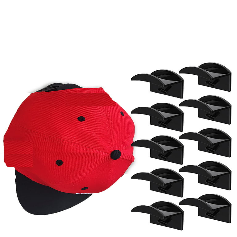 Hat Rack for Wall (12-Pack) - Hat Racks for Baseball Caps
