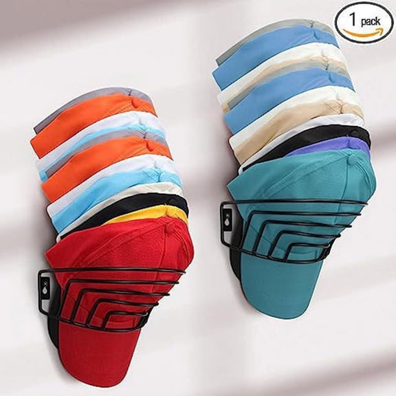 TOP! Hat Rack for Wall and Door Baseball Caps Metal Organizer Hanger Closet Storage Mount