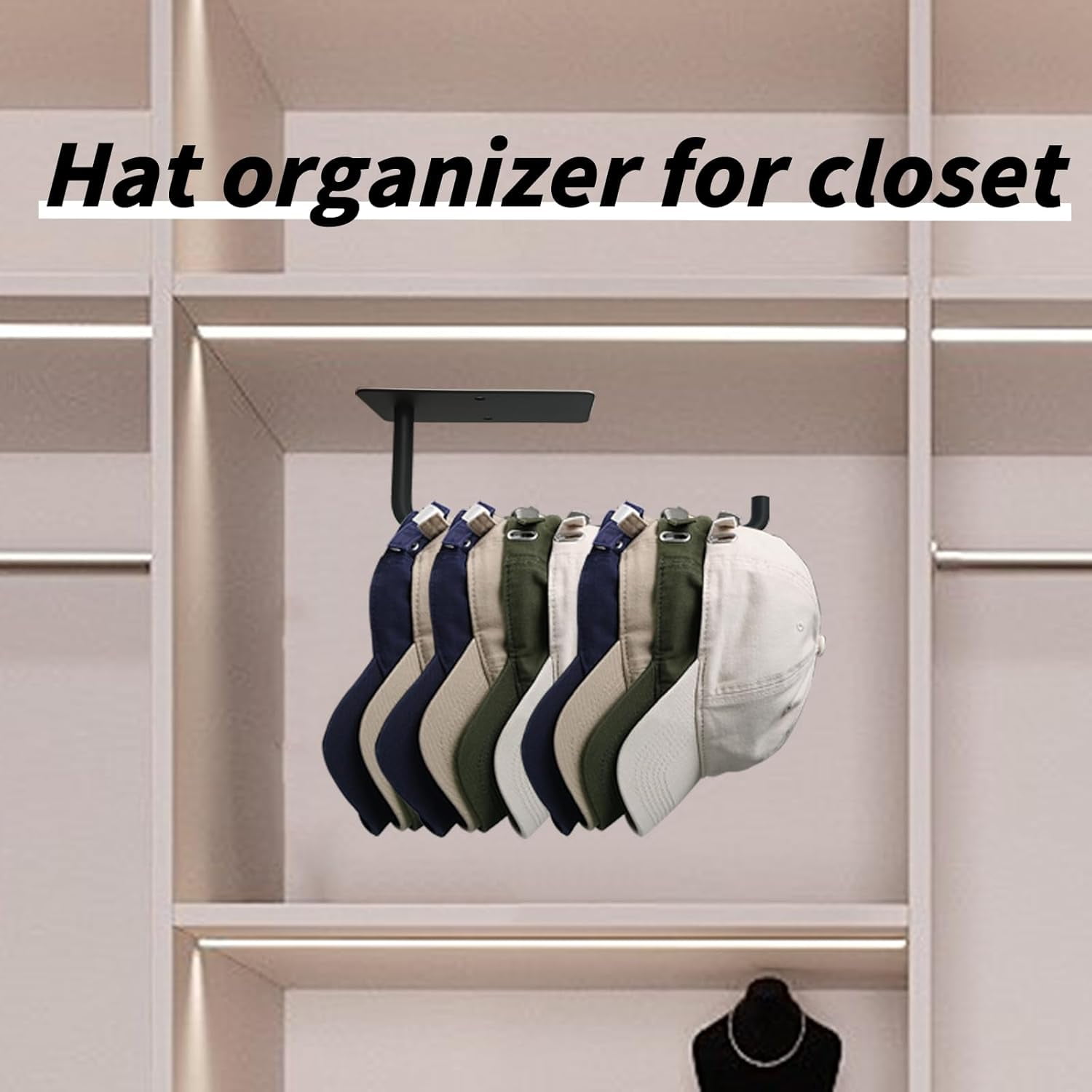 Hat Racks For Baseball Caps, Stainless Steel Hat Organizer For Baseball