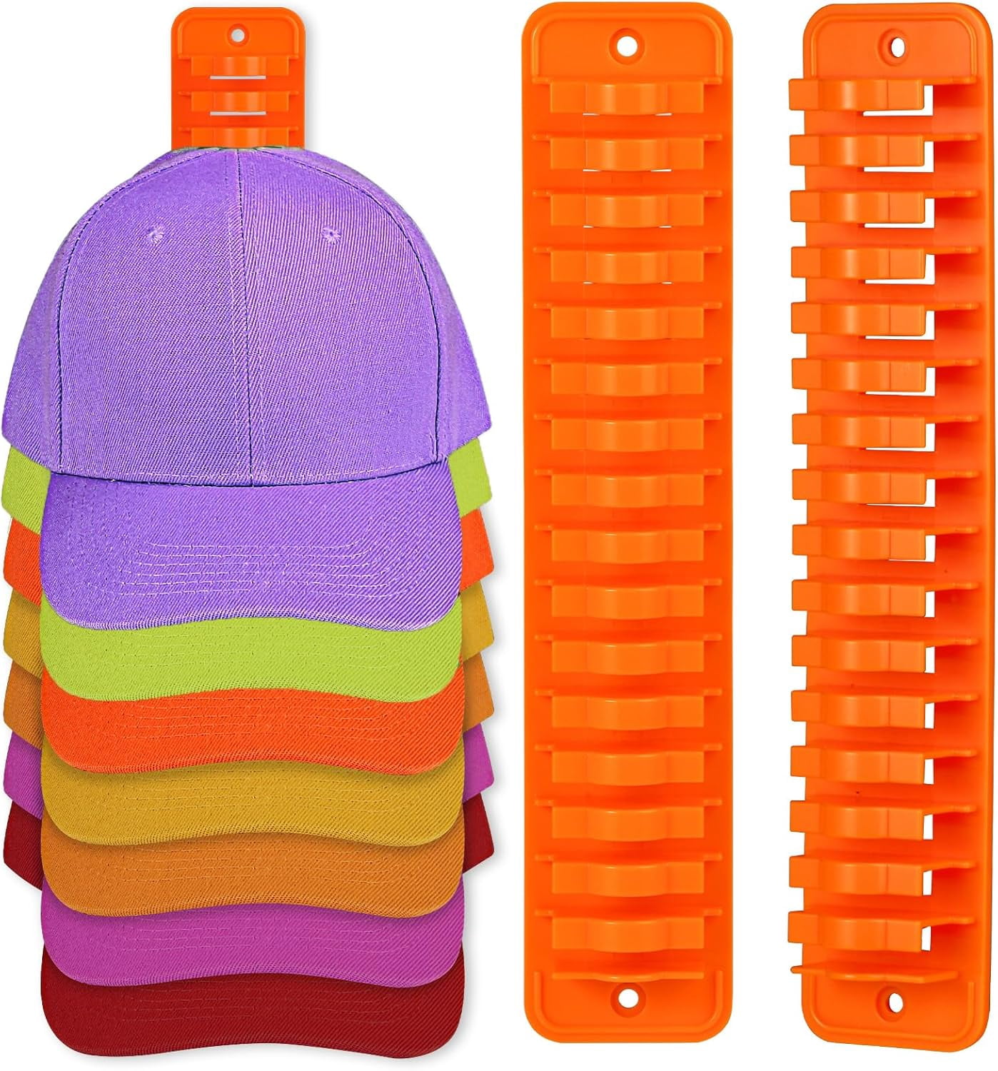 Hat Racks for Wall, Hat Holder for Baseball Caps, Adhesive or Drilling ...