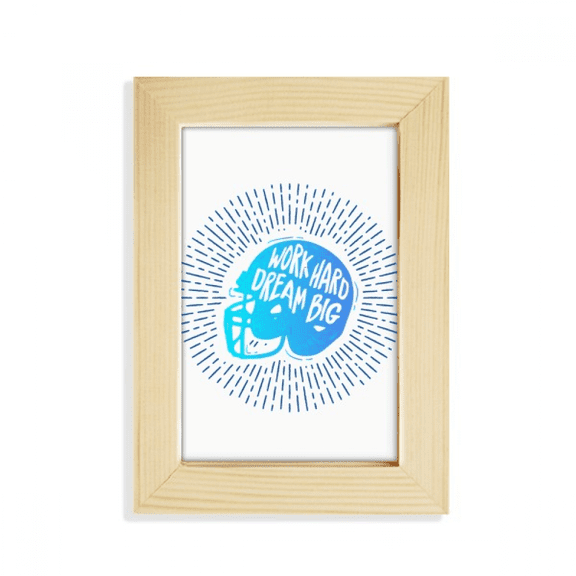 Hat Safety Work Motorcycle Desktop Display Photo Frame Picture Art Painting 5x7 inch