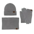 thumbnail image 1 of Hat Scarf And Glove Set Women Winter Hats 3 Piece Neck Warmer And Gloves, 1 of 7