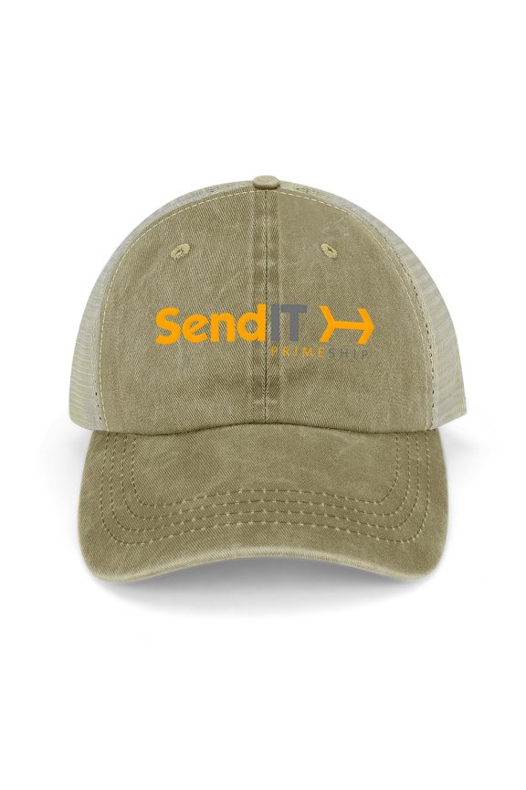 Hat Send It Khaki Hat Adjustable Funny Fashion Unisex Baseball Cap for Men Women