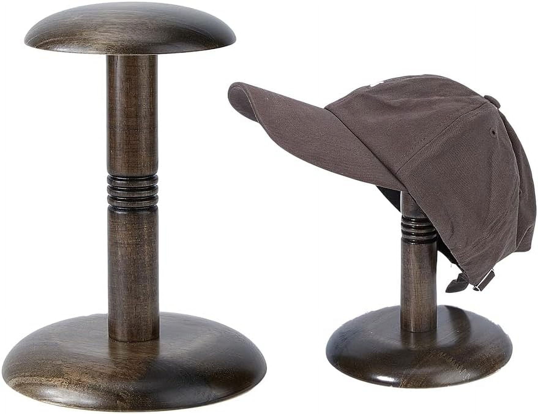 Hat Stand 16x24cm Wood Hat Holder Coffee Tabletop Hat Rack Dome Stem ...