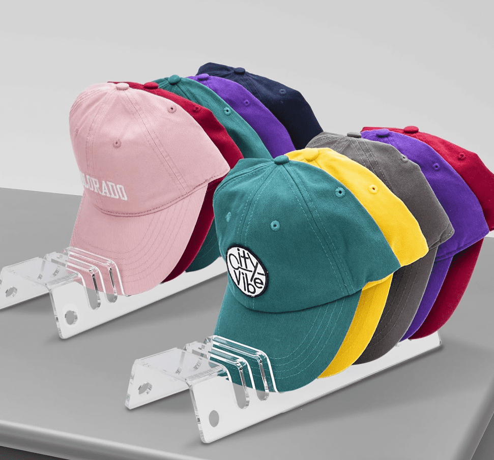 Hat Stand for Baseball Caps, No Install Acrylic Hat Organizer for 12 ...