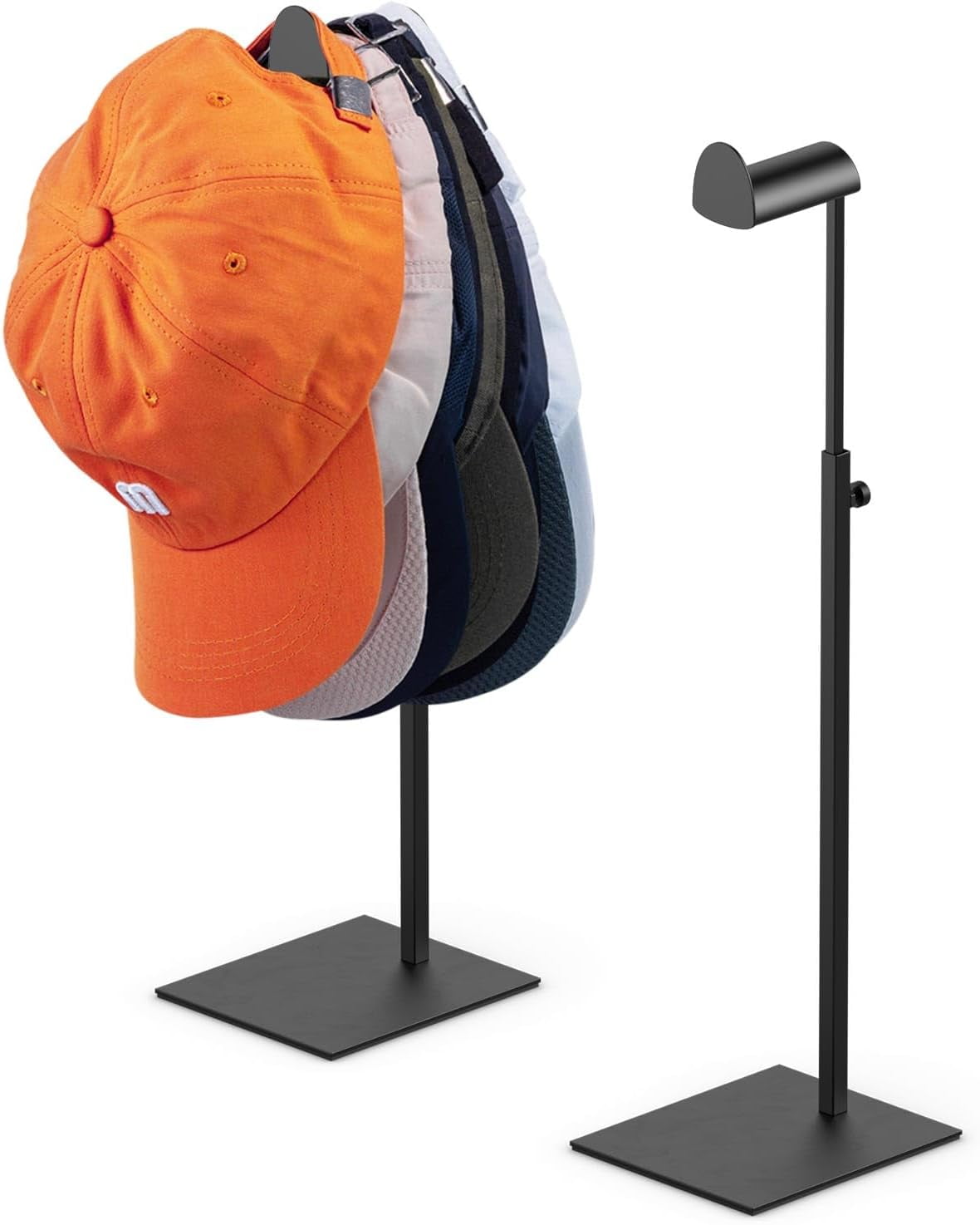 Hat Stand for Baseball Caps Premium Metal Tabletop Hat Storage Stand with Adjustable Height Hat Rack for Baseball Caps Display Organizer for Countertop Home Decor 2 Pack Walmart