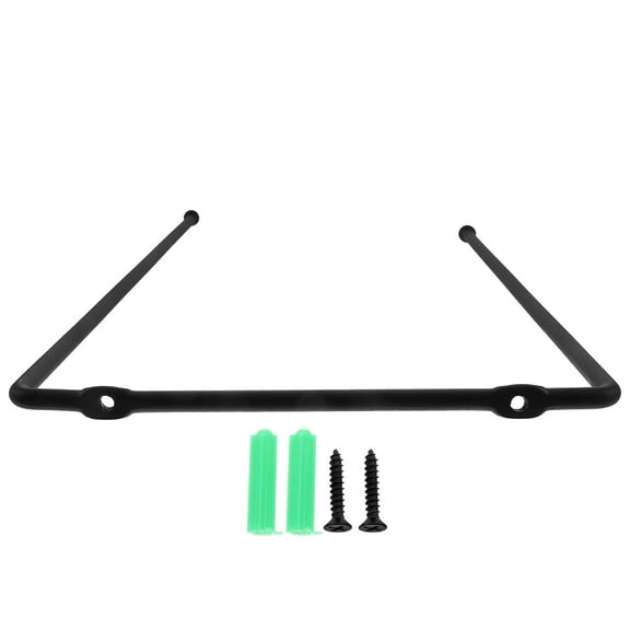 Hat Storage Bracket Wall-mounted Cowboy Display Hook Iron (Black) Stand Shelf Wig Hanging Coat Hooks