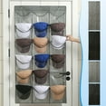 thumbnail image 1 of Hat Storage Hanging Bag, Multi-layer Cap Organizer, 6-pocket 18-slot Non-woven Fabric with Clear View & Sesolution Hook for Easy Access, Ideal for Closet Door & Bedroom Wall Mounted, 1 of 4