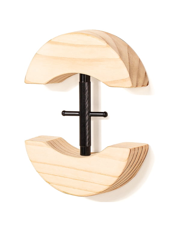 Hat Stretcher, Upgraded Hat Stretcher for Fitted Hats, Adjustable Hat Jack Stretcher Fitted Hat Size 7 to 8 3/8, Cowboy Hat Stretcher Fit All Caps - Wooden Heavy Duty of Hat Extender w. a Rotating Ro