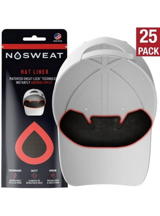 Hat Sweat Liners for Golf & Baseball Caps - Sweatbands & Sweat Guard -  Patented Technology - Pack of 12