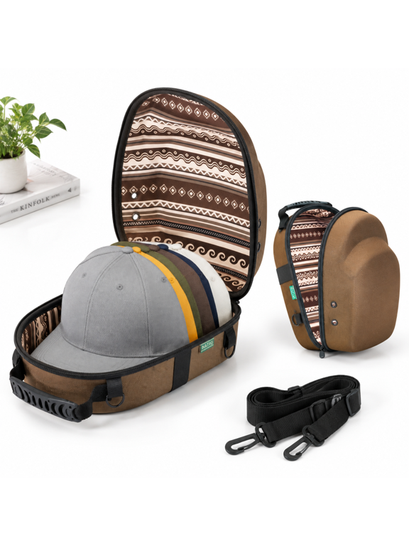Hat Travel Case For Baseball Caps Hard Shell Fits 6