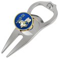 thumbnail image 1 of Hat Trick Openers 6 In 1 Golf Divot Tool - U.S. Naval Academy Midshipman, 1 of 2