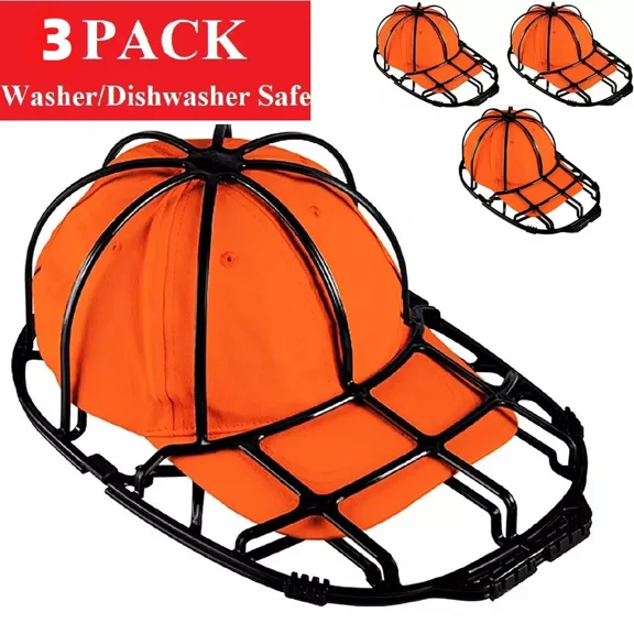 Hat Washer Baseball Cap Cleaner Machine Washing Cage Holder Frame Net 3 Pack