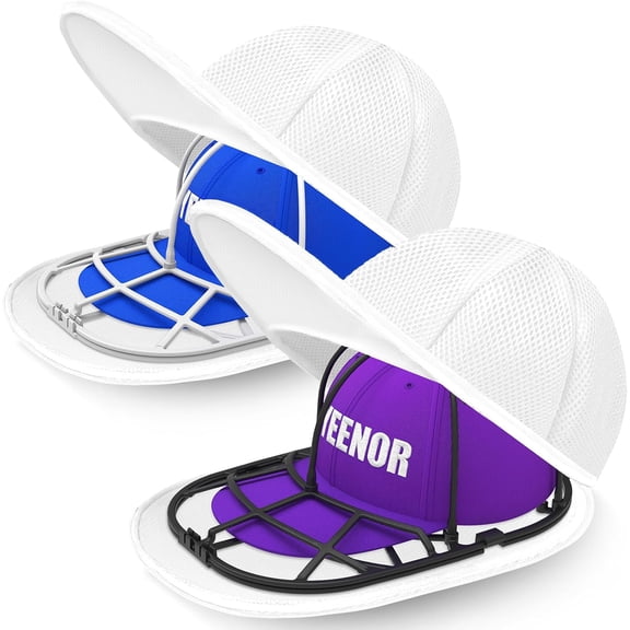 Hat Washer Cage with Mesh Bag for Baseball Caps and Trucker Hats 2 Set