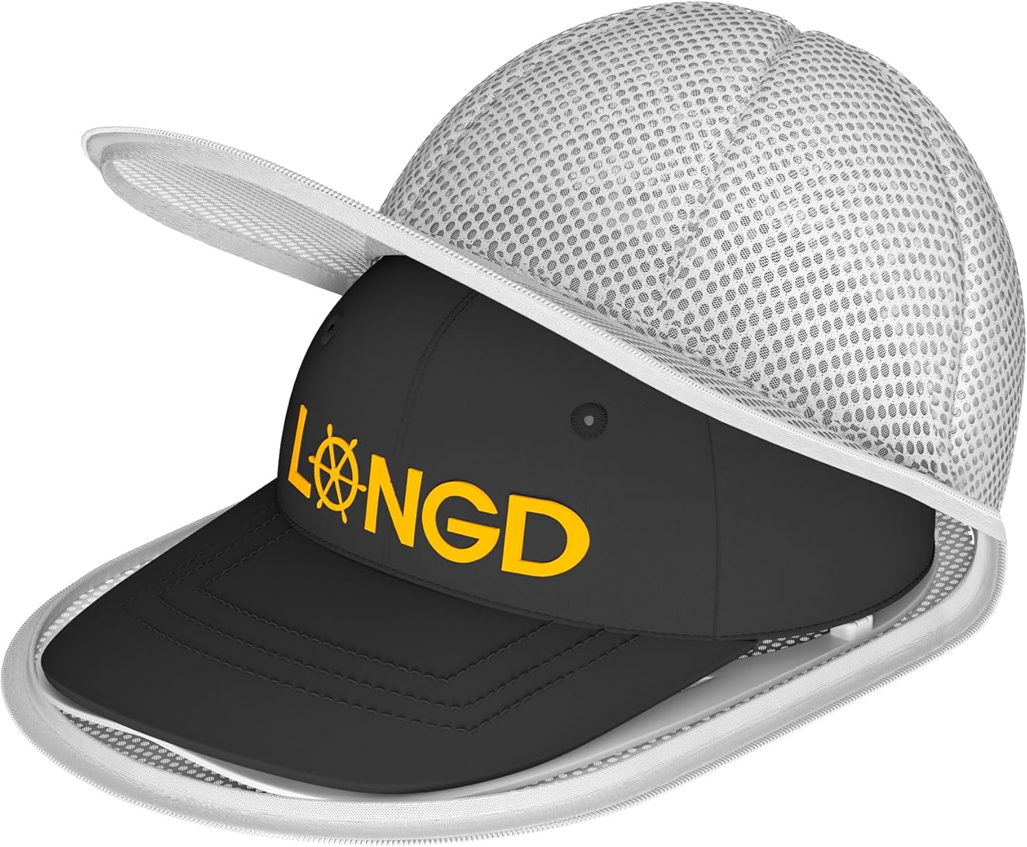 Hat Washer Cage with Snap Lock - Machine/Dryer Safe Compact Hat Cleaner for Baseball Caps & Storage