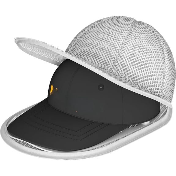 Hat Washer Cage with Snap Lock - Machine/Dryer Safe Compact Hat Cleaner for Baseball Caps & Storage