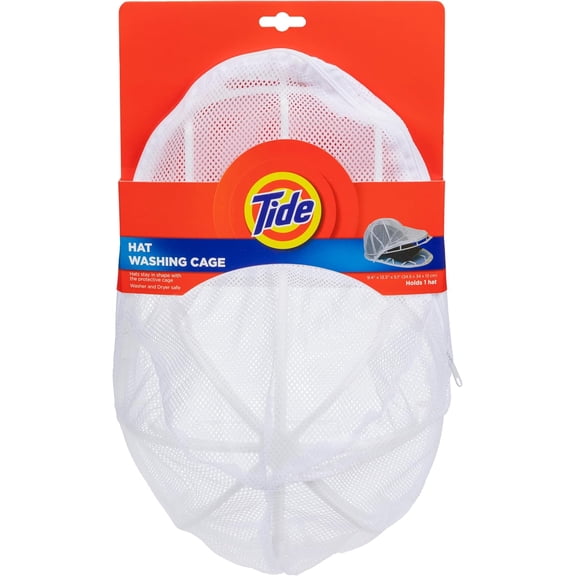 Hat Washing Cage  Baseball Cap Cleaner for Washing Machine & Dishwasher  Protects Shape & Structure  Durable Plastic Hat Frame for Easy Cleaning & Storage  White  9.4" x 13.3" x 5.1"