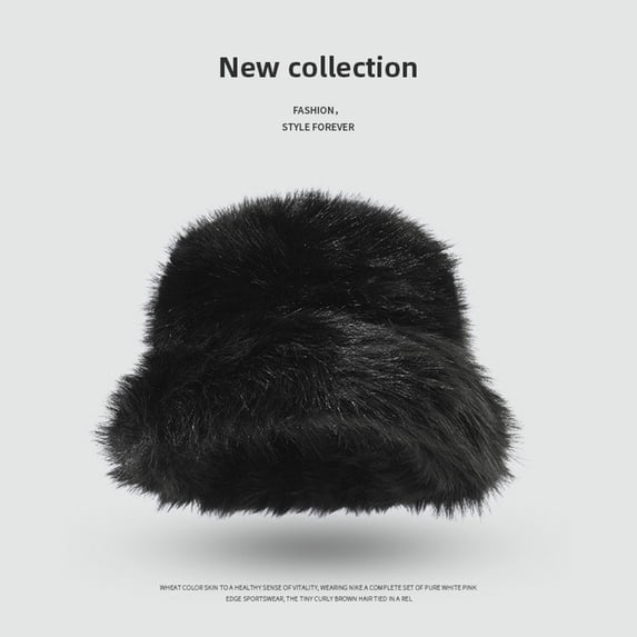 Hat Winter Furry Hats Warm Thickened Fisherman Cap For Girls