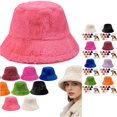 thumbnail image 1 of Hat Winter Furry Hats Warm Thickened Fisherman Cap for Girls Mens down Hat, 1 of 5