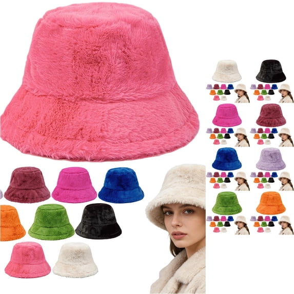 Hat Winter Furry Hats Warm Thickened Fisherman Cap for Girls Mens down Hat