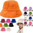 thumbnail image 1 of Hat Winter Furry Hats Warm Thickened Fisherman Cap for Girls Mens down Hat, 1 of 5