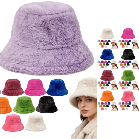 Hat Winter Furry Hats Warm Thickened Fisherman Cap for Girls Mens down Hat
