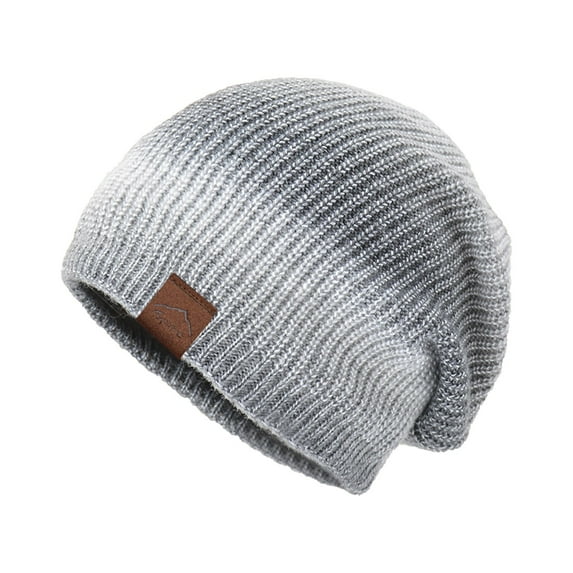 Hat Winter Women Knitted Hat Warm Keeping Fashion Gradual Color Woolen Hat Rainbow Hat
