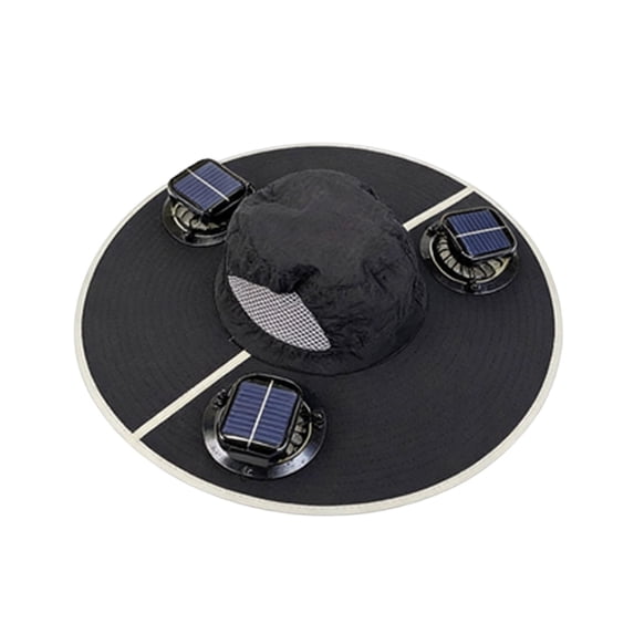 Hat With Fan Sun Hat With 3 Fans Solar Charging Usb Rechargeable Outdoor Hat Upf 50+