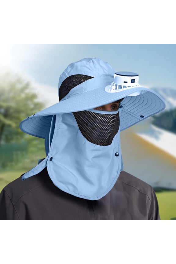 Hat With Fans Solar Power USB Rechargeable Mini Fan Strong Airflow For Men Women Outdoor Hiking Fishing Beach Summer Sun Hat