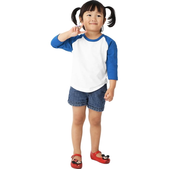 Hat and Beyond Infant Raglan 3/4 Sleeve Cotton Baseball T-Shirts