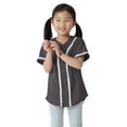 thumbnail image 1 of Hat and Beyond Kids Active Athletic Baseball Button Down Jersey Uniform, 1 of 6