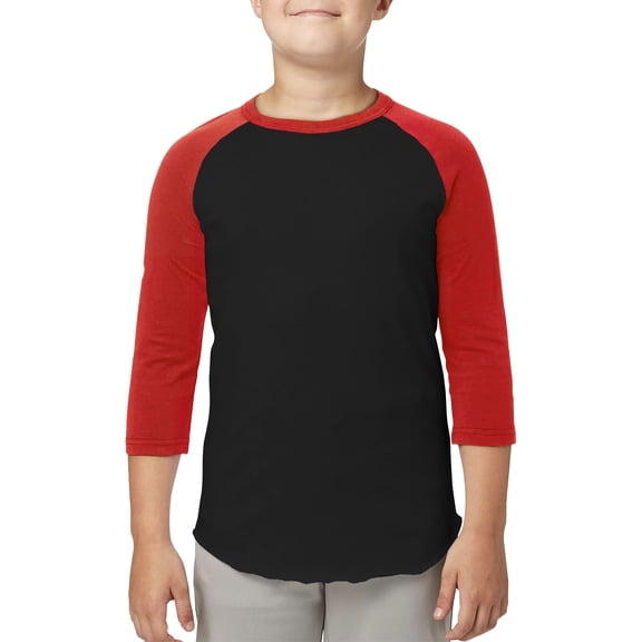Hat and Beyond Kids Premium Colorblock Casual ¾ Raglan Sleeve Baseball T-Shirts