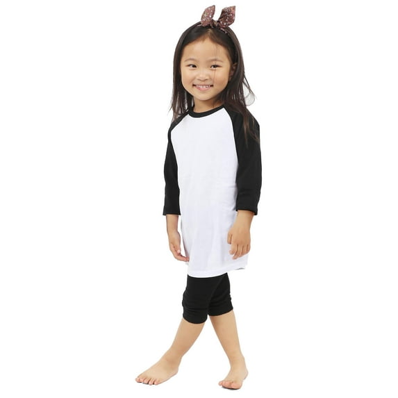 Hat and Beyond Kids Raglan Baseball 3/4 Sleeves T-Shirts