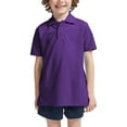 thumbnail image 1 of Hat and Beyond Kids Uniform Short Sleeve Stretch Soft Pique Polo T-Shirts, Sizes 4-20, 1 of 5