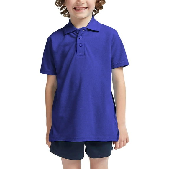 Hat and Beyond Kids Uniform Short Sleeve Stretch Soft Pique Polo T-Shirts, Sizes 4-20