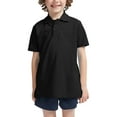 thumbnail image 1 of Hat and Beyond Kids Uniform Short Sleeve Stretch Soft Pique Polo T-Shirts, Sizes 4-20, 1 of 5