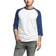 thumbnail image 1 of Hat and Beyond Men's 3/4 Sleeves Raglan Cotton Baseball Jersey T-Shirt, 1 of 6