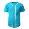 thumbnail image 1 of Hat and Beyond Men's Active Baseball Button Down Jersey Sportswear, 1 of 4